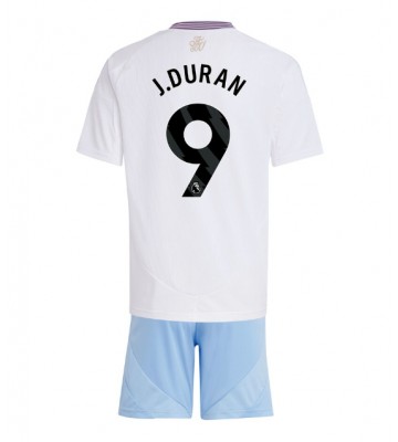 Aston Villa Jhon Duran #9 Bortatröja Barn 2024-25 Kortärmad (+ Korta byxor)